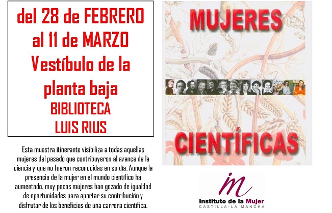 La biblioteca Luis Rius de Tarancón acoge durante estos días la muestra itinerante «Mujeres Científicas»