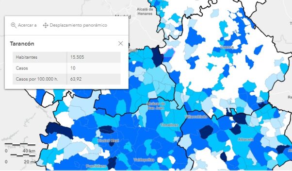 Sube ligeramente el número de nuevos positivos Covid en Tarancón, y en la semana del 13 al 20 de marzo se contabilizan 10