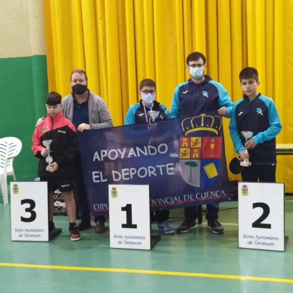 A la buena organización, el Tenis de Mesa Tarancón, une éxitos en el campeonato provincial disputado en el pabellón Peña el Águila, alevin, infantil y cadete,  de Edad Escolar, de donde han salido representante de la provincia de Cuenca para el Regional Somos Deporte