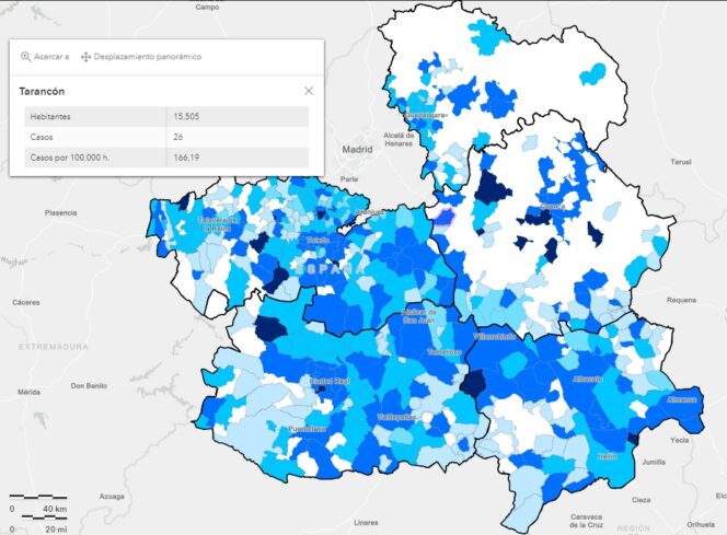 Tarancón incrementa ligeramente el número de nuevos contagios Covid y en la semana del 21 al 27 de febrero registra 26, 3 más que la semana anterior