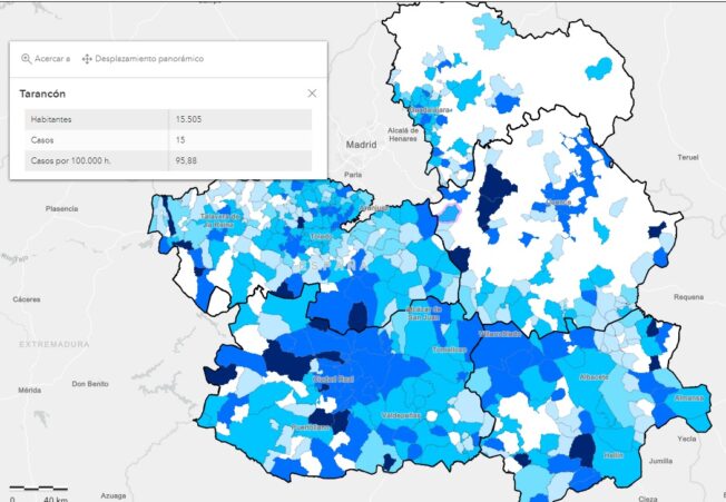 Tarancón anota esta semana 15 nuevos contagios por Covid, 5 más que la semana anterior