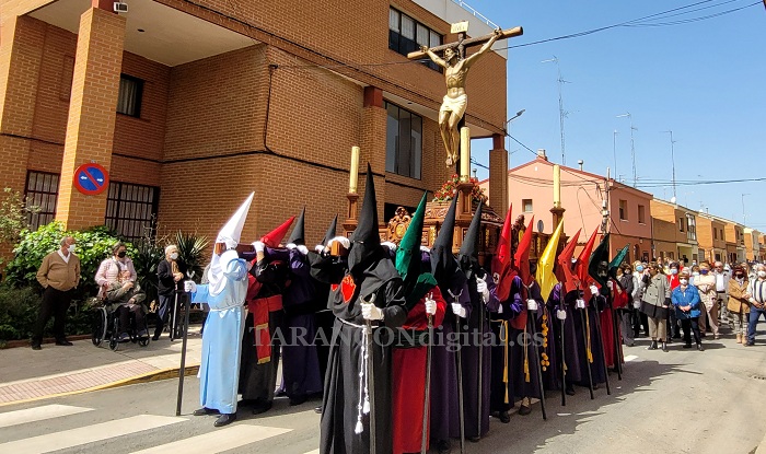 La procesión de las siete palabras transcurre por el barrio de San Víctor y Santa Corona de Tarancón