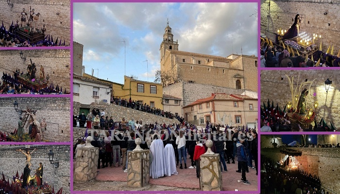 La espectacular bajada al Caño y el encuentro protagonizan la procesión de Paz y Amor de Jueves Santo en Tarancón