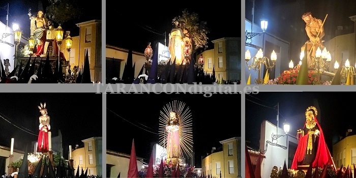La presencia de la nueva Hermandad y de la Banda de Música destacaban este miércoles santo en la Procesión del Silencio en Tarancón