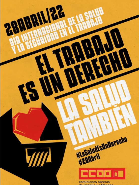 CCOO CLM exige situar la prevención en el centro de la recuperación porque la salud es un derecho fundamental también en el trabajo