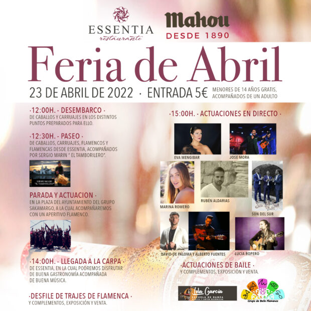 Vive la Feria de Abril en Tarancón este sábado 23 con Essentia Restaurante