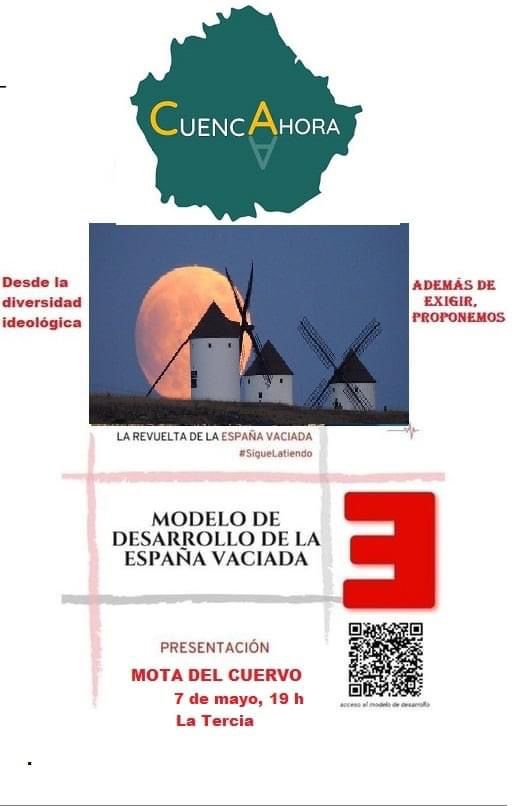 Cuenca Ahora presenta en Mota del Cuervo el Modelo de Desarrollo de la España Vaciada.