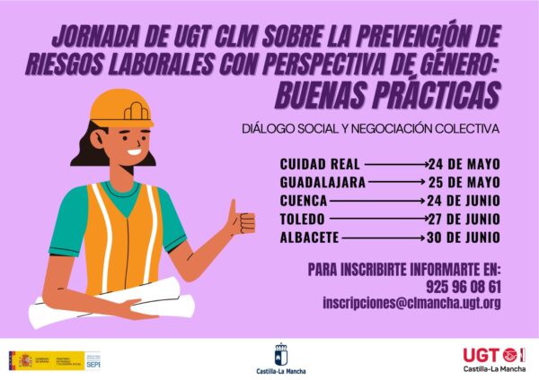 UGT Castilla-La Mancha forma a sus delegados/as en prevención de riesgos laborales con perspectiva de género