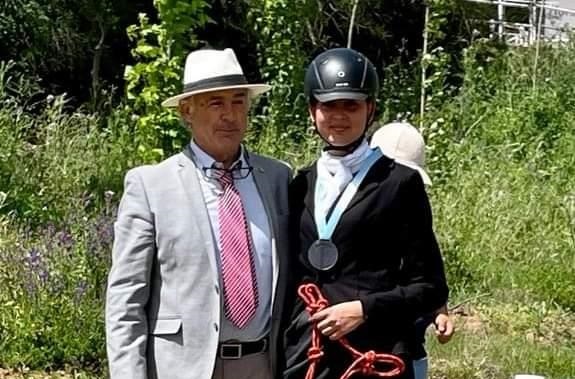 Nuevo podium para Clara Guerrero España en Doma Clásica montando a Rayo