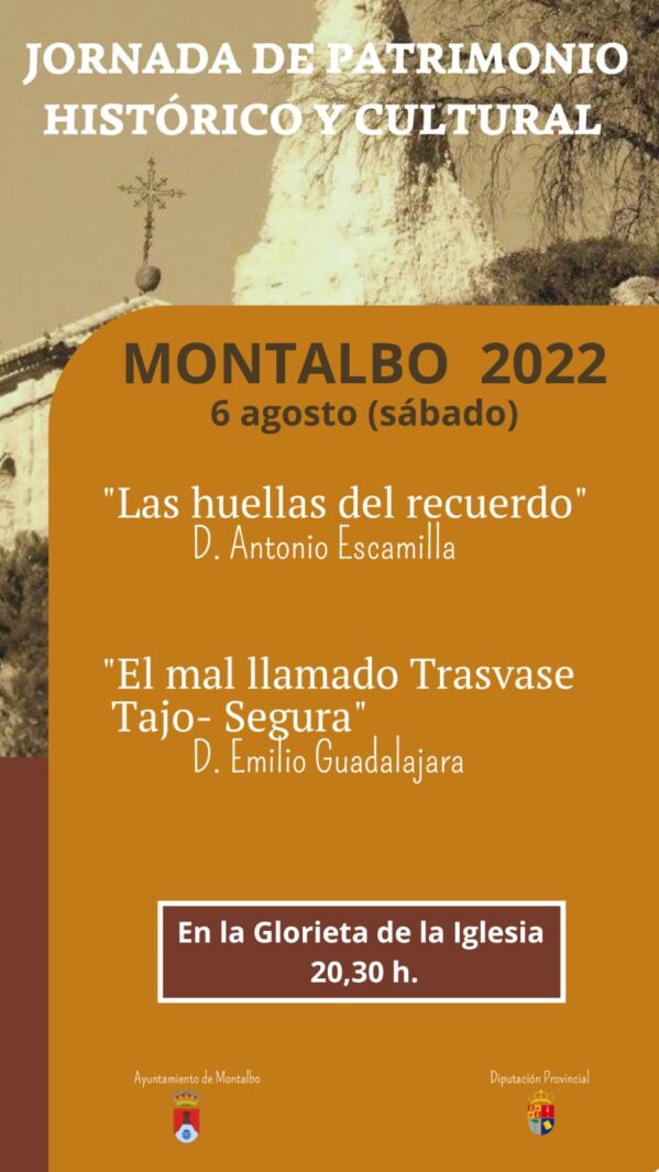Jornada de Patrimonio Histórico y Cultural de Montalbo, el próximo 6 de agosto