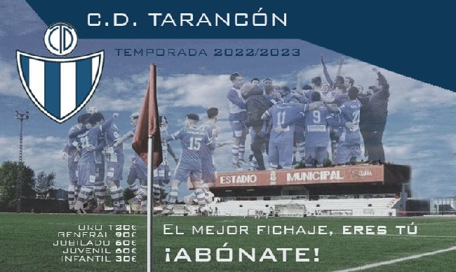 A partir de este jueves 14, se pueden renovar o hacerse socios del CD Tarancón ante la próxima temporada. Lunes y Jueves de 8  10 de la noche estará abierta la sede social para este fin.