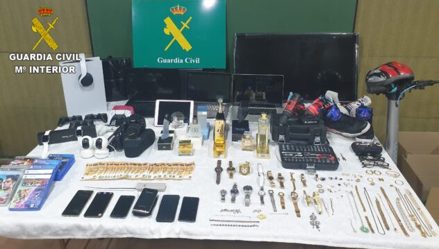 La Guardia Civil desarticula un grupo especializado en robo en interior de viviendas