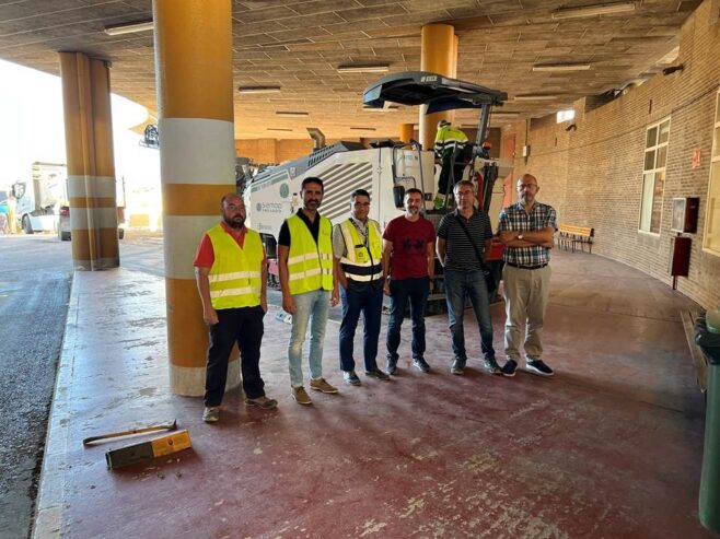 Comienzan las obras de mejora en las dársenas de la estación de autobuses de la ciudad de Cuenca