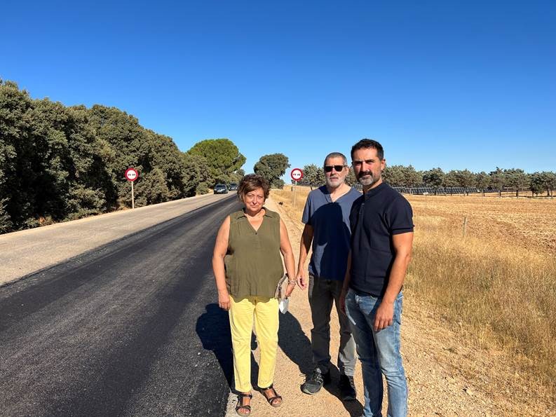 Continuan las obras de mejora de la CM-2100 a su paso por Olmedilla de Alarcón con la N-III