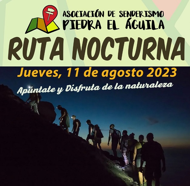 La Asociación Piedra El Águila de Tarancón celebrará mañana jueves 11 de agosto su tradicional ruta de senderismo nocturna