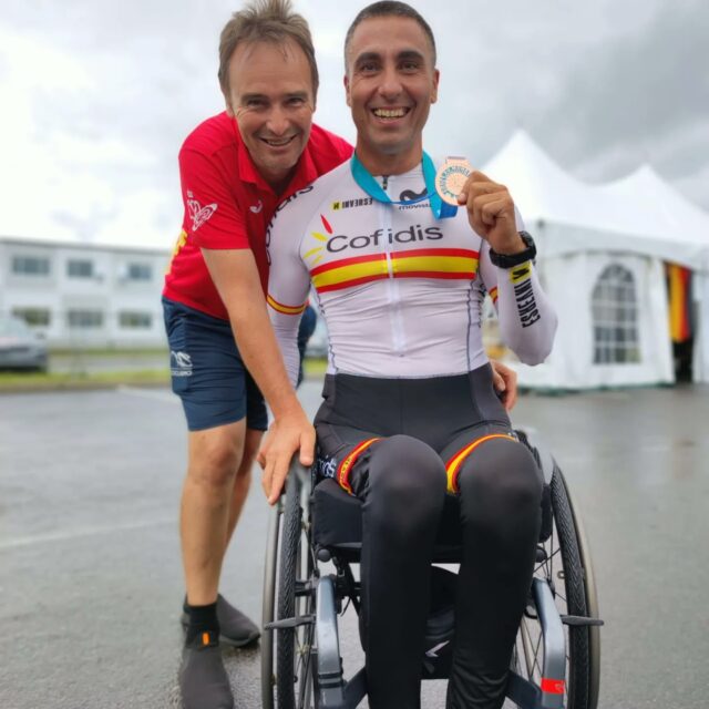 Con una medalla de Bronce. Tercer clasificado inicia la Copa del Mundo de Ciclismo Adaptado en Quebec, el taranconero Luis Miguel García Marquina