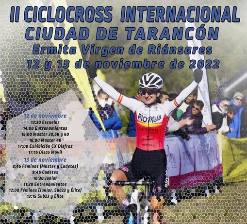 EL II Ciclo Cross Internacional Ciudad de Tarancon, ya tiene cartel anunciador y sigue ultimando detalles para garantizar, un nuevo éxito en la organización del mismo por parte del TZT de esta ciudad