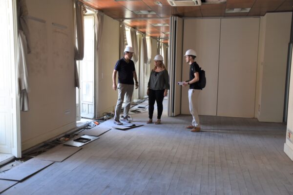 Continuan las obras de reforma del Edificio Iberia que albergara la sede de la Junta de Comunidades de Castilla-La Mancha en Cuenca