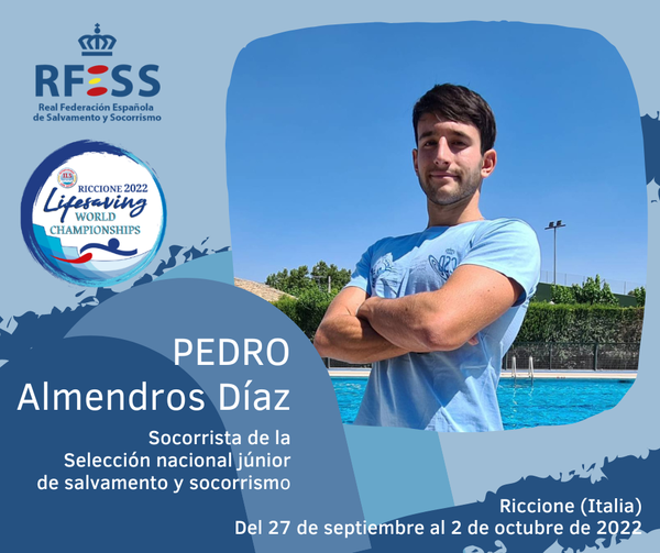 El socorrista taranconero, Pedro Almendros Diaz,  en Italia con la selección española Junior de Salvamento y Socorrismo participa en el Campeonato del Mundo por Naciones que se disputa entre los días 27 de septiembre y 2 de octubre