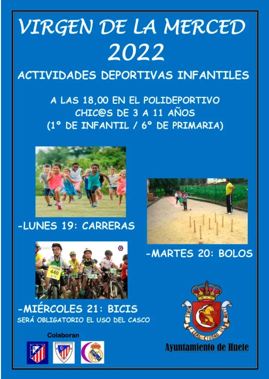Actividades deportivas infantiles Virgen de la Merced en Huete