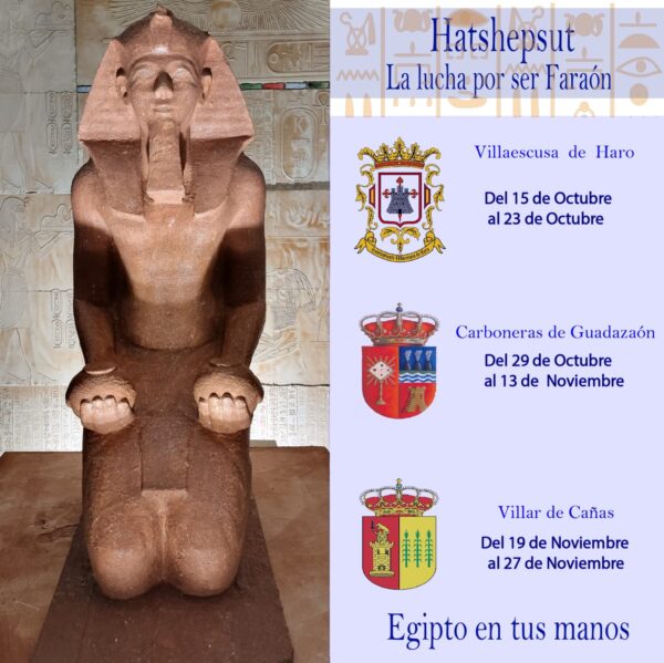 La exposición EGIPTO EN TUS MANOS, de la empresa valenciana MAATK INCLUSIÓN, pilotada por Rafael Gálvez, podrá visitarse en exclusiva en Villaescusa de Haro, Carboneras de Guadazaón y Villar de Cañas este otoño