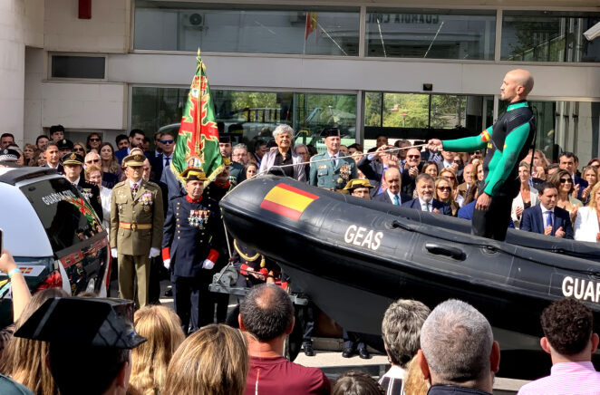 La subdelegada del Gobierno destaca la vocación de servicio público de la Guardia Civil en el acto institucional por la Patrona
