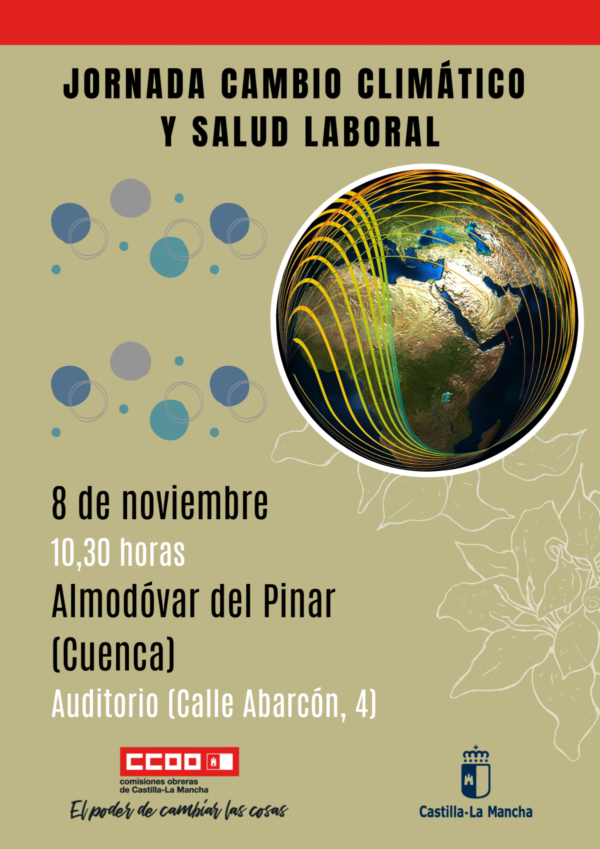 CCOO CLM analiza el cambio climático y su impacto en la salud laboral en una jornada mañana martes en Almodóvar del Pinar