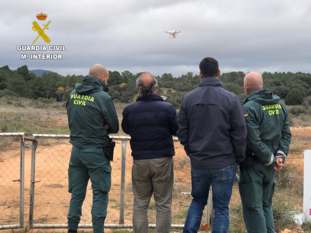 La Comandancia de la Guardia Civil de  Cuenca sede de un curso de titulación de  drones