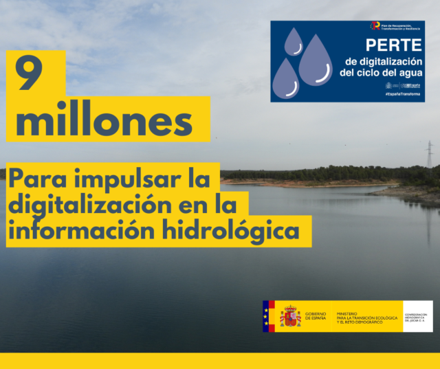 La CHJ destina nueve millones de euros a  distintas acciones para impulsar la digitalización  de la información hidrológica