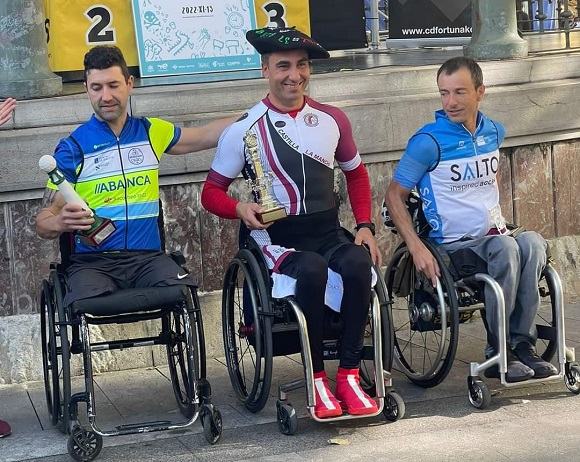 También en la clásica Behobia – San Sebastián, penúltima prueba del año para Luis Miguel García Marquina, se impuso en Handbike el ciclista taranconero