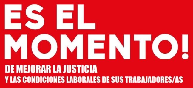 Los sindicatos CCOO, STAJ, UGT,  CIG y CSIF , han decidido incrementar las movilizaciones en todos los principales centros de trabajo de la Administración de Justicia de las capitales de toda España