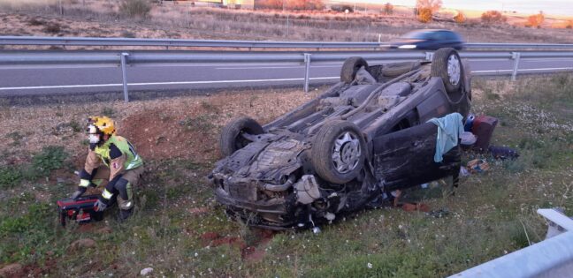 Cinco heridos es el balance de un accidente ocurrido en la A-3 en el término municipal de Tarancón
