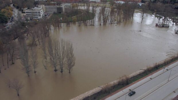 La borrasca ‘Efraín’ pone a prueba la eficacia de  las obras de defensa contra inundaciones que la  Confederación Hidrográfica del Júcar, O.A. ha realizado en Cuenca