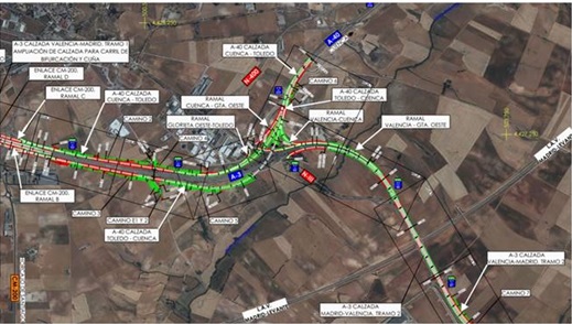 Mitma aprueba el proyecto de trazado del nuevo enlace entre las autovías A-40 y A-3 en Tarancón con una inversión de 36 millones de euros