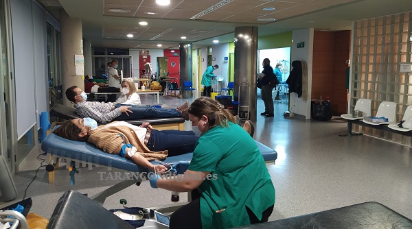 Un total de 81 donaciones de sangre se registraban este lunes en Tarancón