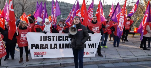“Exigimos que la Junta se implique activamente y que intervenga para resolver el conflicto del convenio del sector Limpieza en Castilla-La Mancha”