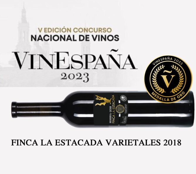 Oro para Finca la Estacada Varietales de Tarancón en el concurso nacional viniespaña 2023