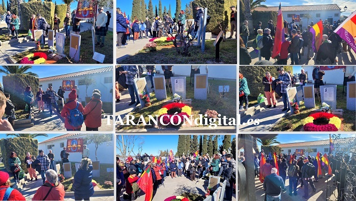 Un año más y ya son 12 ediciones se ha rendido homenaje a las Brigadas Internacionales y víctimas del franquismo en el Cementerio Municipal de Tarancón