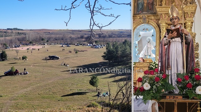 Animada y concurrida la explanada de la ermita de Riánsares de Tarancón en la jornada de este viernes para celebrar San Blas