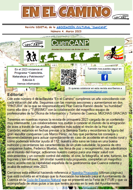 Nuevo número de la revista ‘En el Camino’ editada por la Asociación Cultural CuenCANP