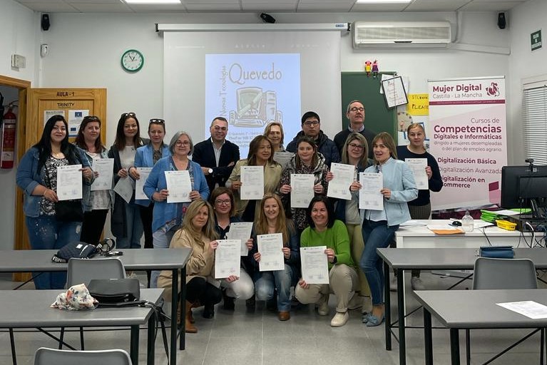 Formadas 44 personas desempleadas en tres acciones formativas en Horcajo de Santiago dentro de su apuesta por la mejora de la empleabilidad