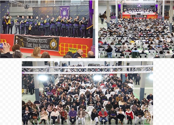 Unas 600 personas asistieron este domingo en Tarancón al I Certamen de Bandas de Música Nazarena organizado por la Hdad. Ntro. Padre Jesús Nazareno