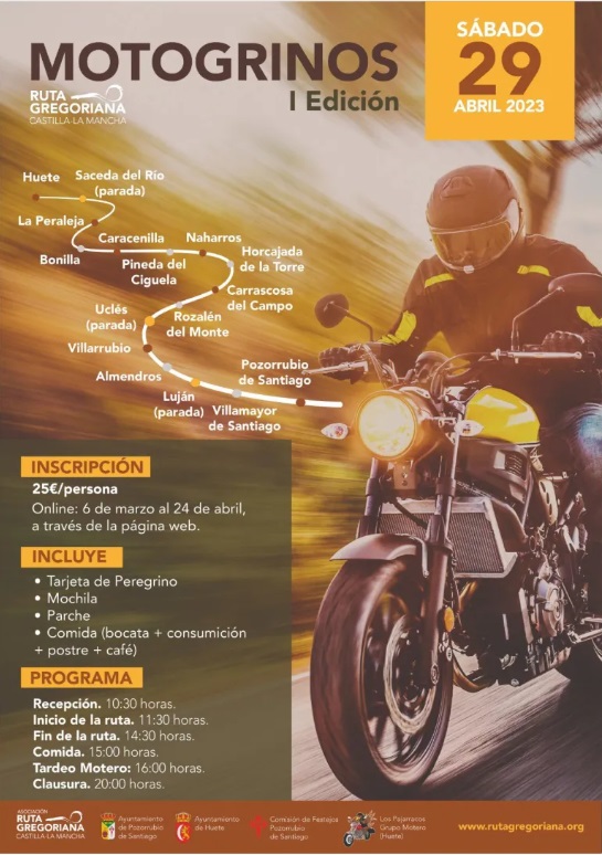 Primera edición de la Ruta Gregoriana en Moto desde Huete