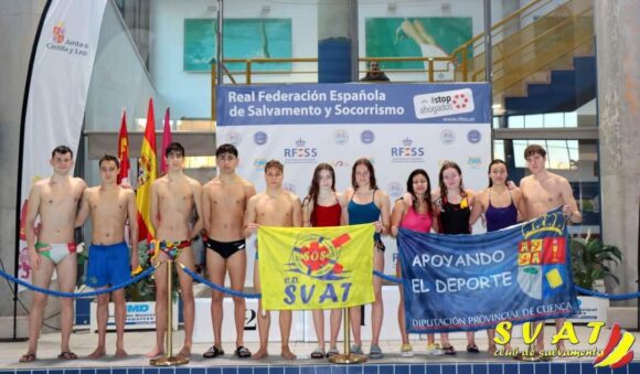 Ángel Párraga Raspeño, con dos medallas de bronce y un cuarto puesto, lo mas destacado de los socorristas del SVAT en el III Campeonato de España de Distancias Cortas de Salvamento y Socorrismo