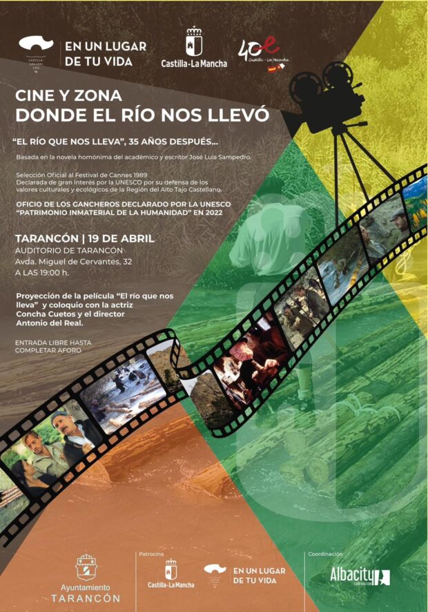 Este miércoles 19 de abril en el Auditorio Municipal de Tarancón proyección de la película «El río que nos lleva»