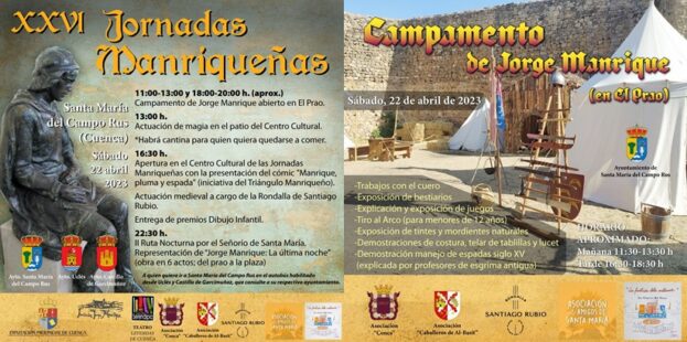 Santa María del Campo Rus recreará el campamento de Jorge Manrique en el lugar donde fue instalado en 1478
