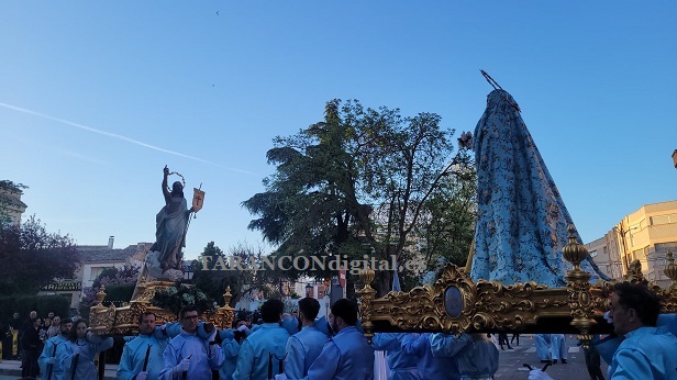 La procesión de Resurrección pone punto y seguido a la Semana Santa de Tarancón a falta de la procesión de impedidos