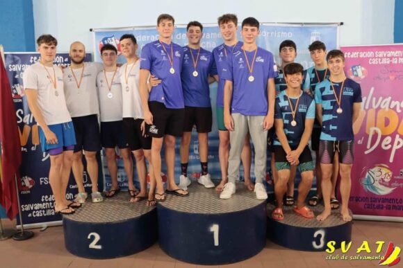 Buenos resultados para los socorristas conquenses en el Campeonato de Castilla la Mancha de Salvamento y socorrismo,Absoluto, disputado en la Piscina Silvia Lara de Cuenca