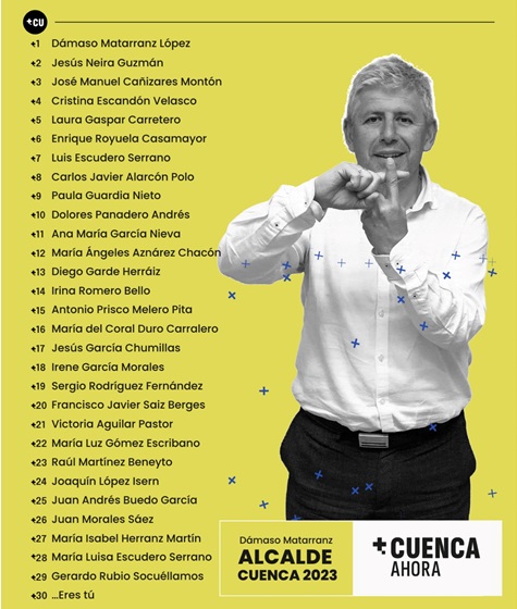 +CUENCA Ahora presenta su candidatura a la alcaldía de Cuenca: «El 30 eres tú».