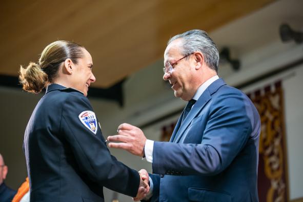 El Gobierno regional reconoce a 135 integrantes de las Fuerzas y Cuerpos de Seguridad por su trayectoria, una actuación meritoria o la permanencia en el servicio